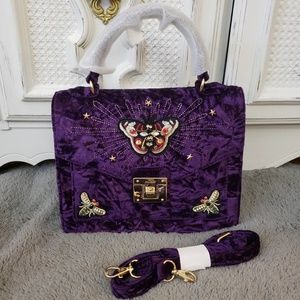 Aldo Durosty purple velvet bag NWOT